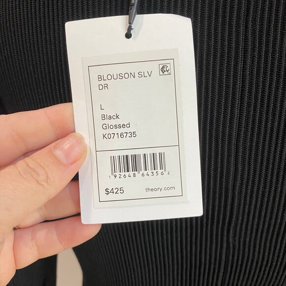 Theory Blouson Whimsigoth Sleeve Fit & Flare Witchy Dress NWT Sz Large - Picture 6 of 10